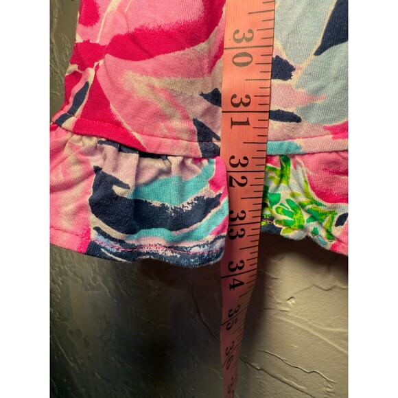 Lilly Pulitzer floral ruffle Jessalynne wrap dress womens small tropical boho - Picture 10 of 10